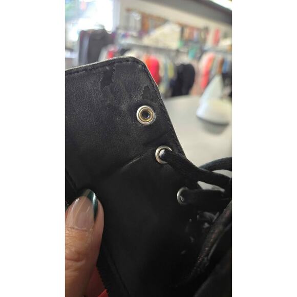 Naturalizer Black Leather Lace-Up Combat Boots – Size 8.5M - Picture 8 of 10